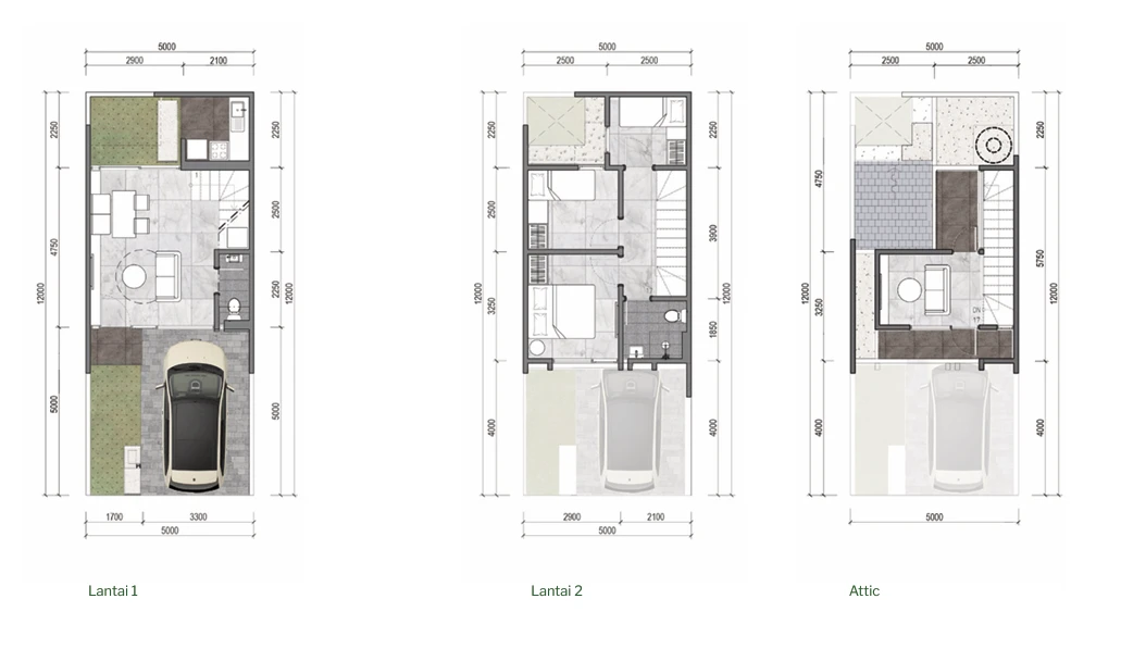 Floor plan for Type Premium — 4+1