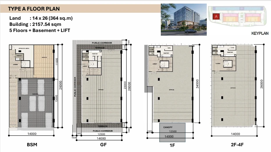 Type A — Corner — Floorplan