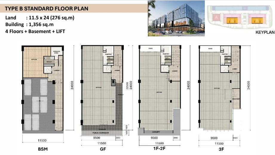 Type B — Standard — Floorplan