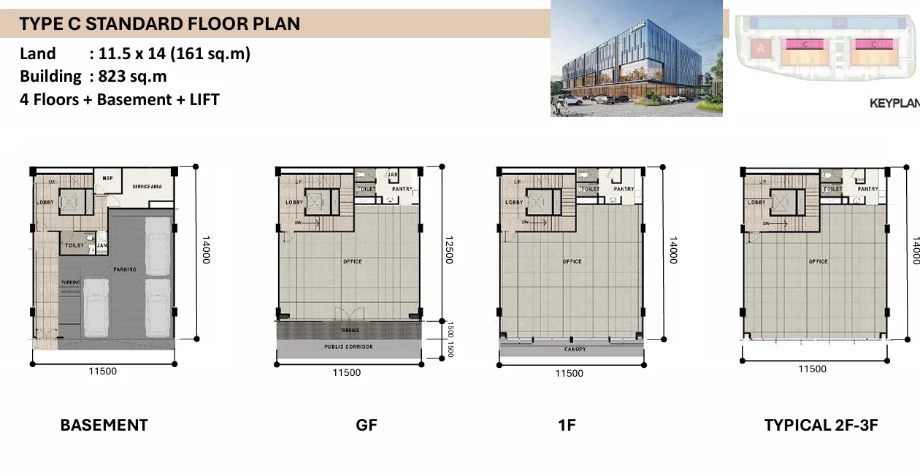 Type C — Standard — Floorplan