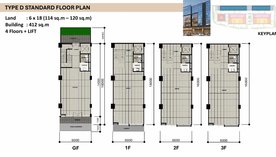 Type D — Standard — Floorplan